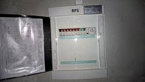 rozvodnica osvetlenia RP3 so schémou zapojenia