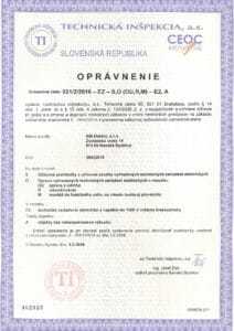 oprávnenie BM Elektro - revízie + montáž, rekonštrukcia, orpava