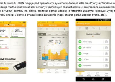 Mobilná a webová aplikácia MyJABLOTRON