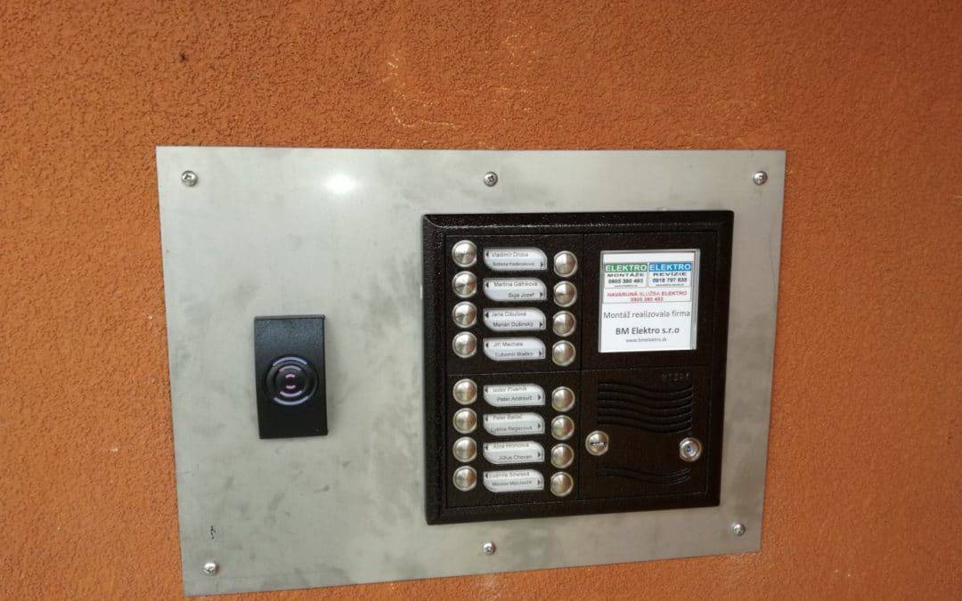 Domáci telefón TESLA KARAT – Tulská 31-41, ZV