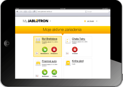 MyJablotron aplikácia