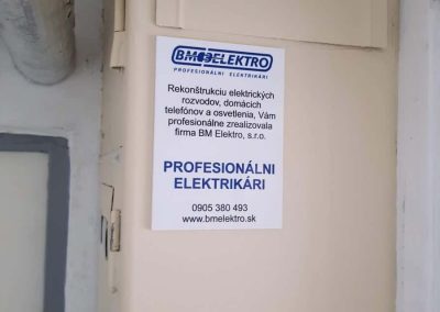 Rekonštrukciu vykonali profesionálni elektrikári