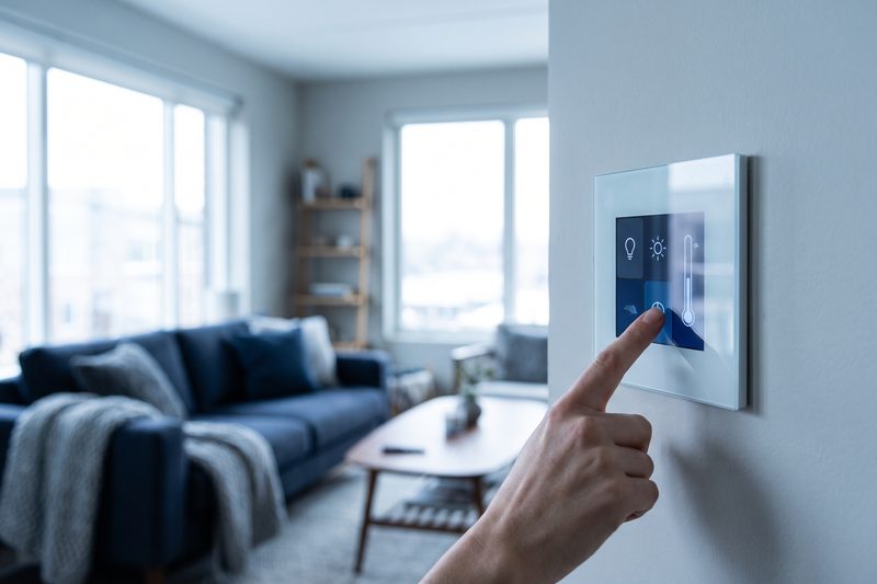 Smart home dotykový panel — inteligentná inštalácia Loxone, BM Elektro