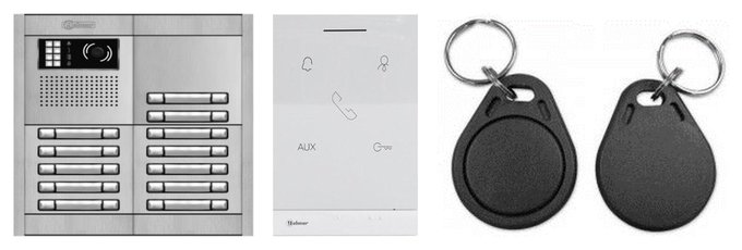 Domáci telefón GOLMAR G2+ NEXA — tablo s kamerou, audio interkom a RFID čipy