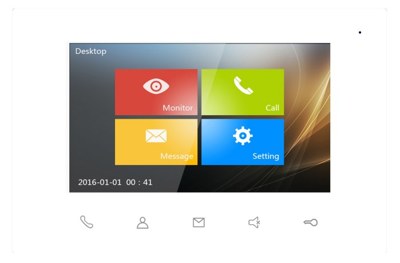 GVS SMART 7 T-IS01-W video monitor 7 palcov dotykový